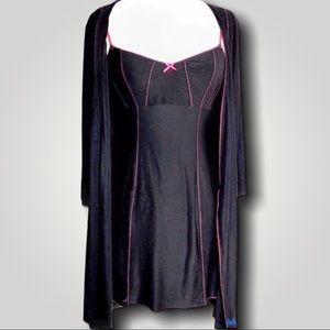 Black Peignoir Set by Ambrielle S/M NWOT